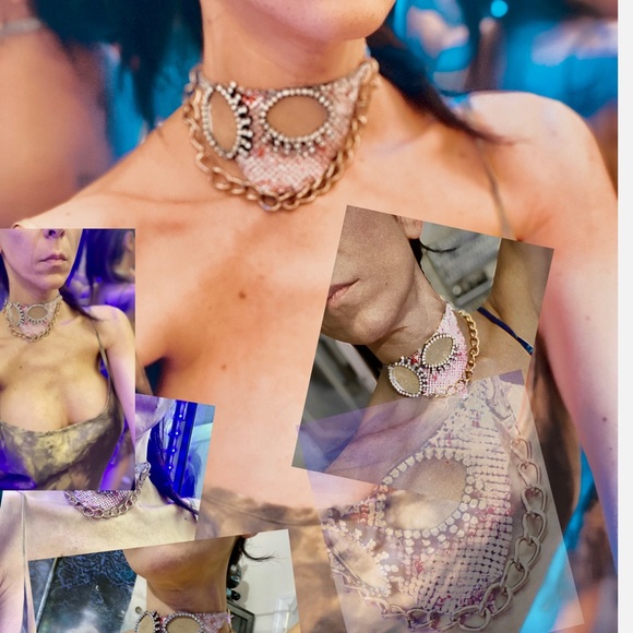 « La Belle et le Bad boy » one of/couture chocker - Picture 7 of 13